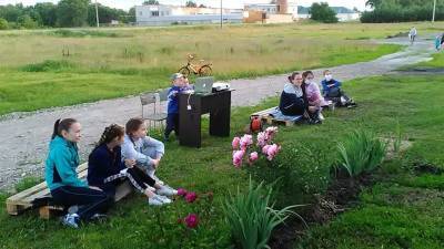 В Ульяновской области ТОСовцы смотрят фильмы на свежем воздухе