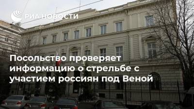 Посольство проверяет информацию о стрельбе с участием россиян под Веной