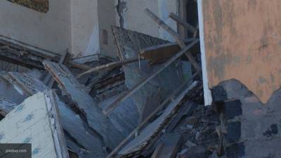 Видео рухнувшей в Кировской области стены ТЦ опубликовано в Сети