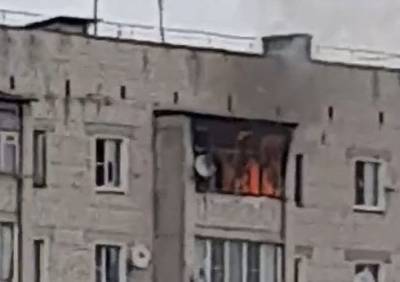 В Касимове загорелась пятиэтажка