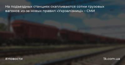 На подъездных станциях скапливаются сотни грузовых вагонов из-за новых правил «Укрзалізниці» – СМИ