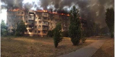 Пожар в Новой Каховке: горела многоэтажка