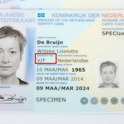 Нидерланды перестанут указывать пол в удостоверениях личности