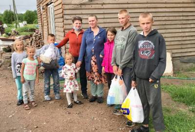 «Корзины доброты» помогли семи многодетным семьям из Выборга