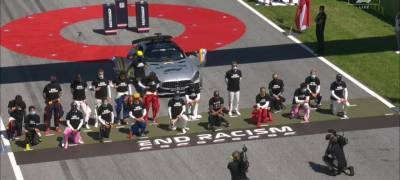 Квят и еще пять гонщиков не встали на колено перед Гран-при Австрии (ВИДЕО)