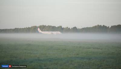 Несколько самолетов не смогли приземлиться в Томске из-за сильного тумана