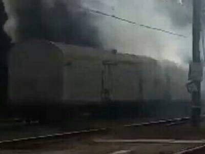 Из-за горевшего мусора в грузовом поезде в Харькове произошел пожар – ГСЧС