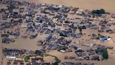 В Японии растет число жертв наводнения