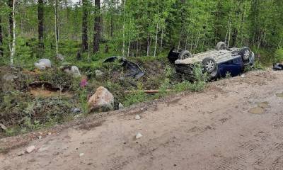 Смертельное ДТП в Карелии: погиб водитель, два пассажира госпитализированы