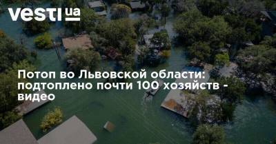 Потоп во Львовской области: подтоплено почти 100 хозяйств - видео