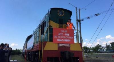 В Киев прибыл первый грузовой поезд из китайского Уханя
