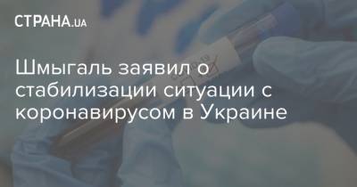 Шмыгаль заявил о стабилизации ситуации с коронавирусом в Украине