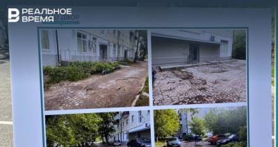 Минниханов осмотрел благоустроенный двор в Московском районе Казани