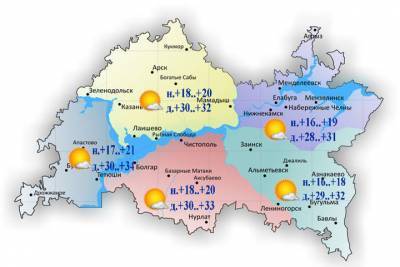 Гидрометцентр РТ обещает в Татарстане +34