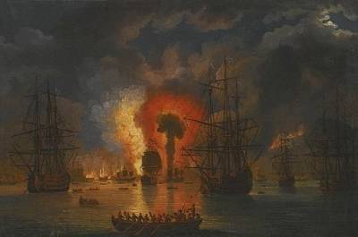 Два с половиной века назад русский флот одолел турок в Чесменском сражении