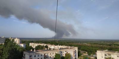 Лесной пожар в окрестностях Северодонецка: огонь вспыхнул в 5 местах, на его пути оказались два села