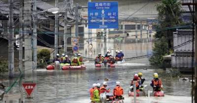 ФОТО, ВИДЕО. Разрушительные наводнения в Японии: полсотни жертв, десятки пропали без вести