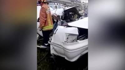 Разорвало пополам: В сети опубликовано видео смертельного ДТП на автостоянке в Новокузнецке