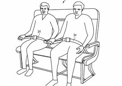 Airbus запатентовала скамейки для тучных авиапассажиров