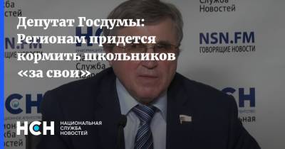 Депутат Госдумы: Регионам придется кормить школьников «за свои»