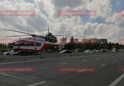 Слушатели «Говорит Москва» сообщили о вертолёте на проезжей части в Зеленограде