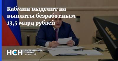 Кабмин выделит на выплаты безработным 13,5 млрд рублей