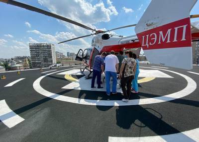 Вертолет эвакуировал ребенка, пострадавшего в ДТП в Зеленограде