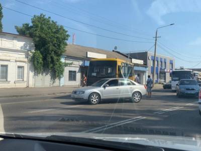 Маршрутка угодила в ДТП с Audi в Одессе