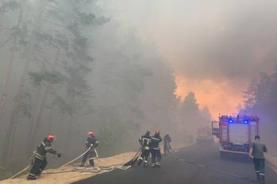 Луганскую область охватил серьезный лесной пожар, людей эвакуируют (фото и видео)