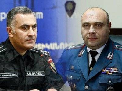 Назначено служебное расследование в отношении двух замначальников Полиции Армении