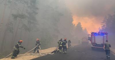 В Луганской области вспыхнул масштабный лесной пожар: жителей двух поселков эвакуируют