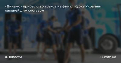 «Динамо» прибыло в Харьков на финал Кубка Украины сильнейшим составом