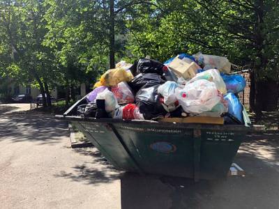 В Петербурге очевидец заметил людей, разбирающих просрочку из мусорных контейнеров рядом с «Пятерочкой»