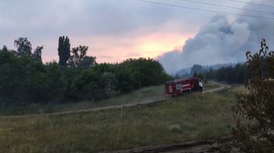 В Воронежской области из-за крупного пожара эвакуировали санаторий