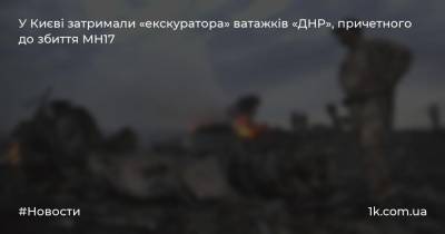 У Києві затримали «екскуратора» ватажків «ДНР», причетного до збиття МН17