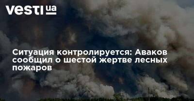 Ситуация контролируется: Аваков сообщил о шестой жертве лесных пожаров