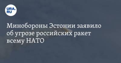 Юри Луйк - Минобороны Эстонии заявило об угрозе российских ракет всему НАТО - ura.news - Россия - Китай - США - Эстония