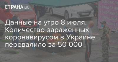 Данные на утро 8 июля. Количество зараженных коронавирусом в Украине перевалило за 50 000