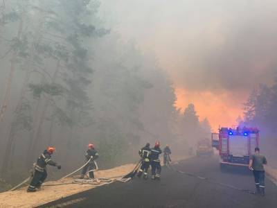 К ликвидации лесных пожаров на Луганщине привлекли 444 военнослужащих