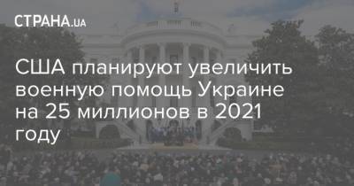 США планируют увеличить военную помощь Украине на 25 миллионов в 2021 году