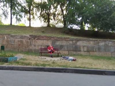 В Харькове на улице лежал труп мужчины