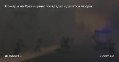 Пожары на Луганщине: пострадали десятки людей