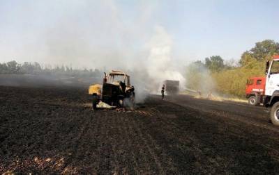 Зеленский приехал на пожары в Луганскую область