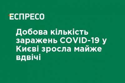 Суточное количество заражений COVID-19 в Киеве выросло почти вдвое