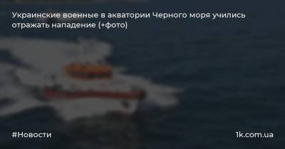 Украинские военные в акватории Черного моря учились отражать нападение (+фото)
