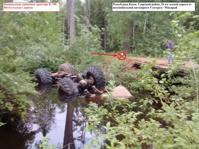 По факту гибели в реке водителя трактора "Кировец" на Удоре возбуждено уголовное дело