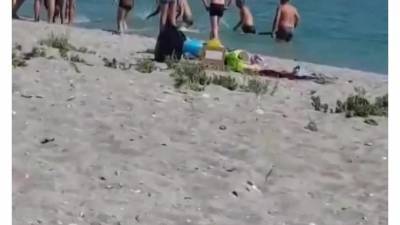Видео: В Казахстане отдыхающие забили на пляже тюленя