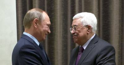 Путин обсудил с Аббасом вопрос урегулирование на Ближнем Востоке