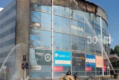 Пожар в ТЦ «Панорама» в Альметьевске повредил фасад здания