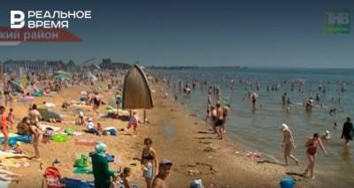 Татарстанцы тысячами едут на пляж «Камское море» — видео